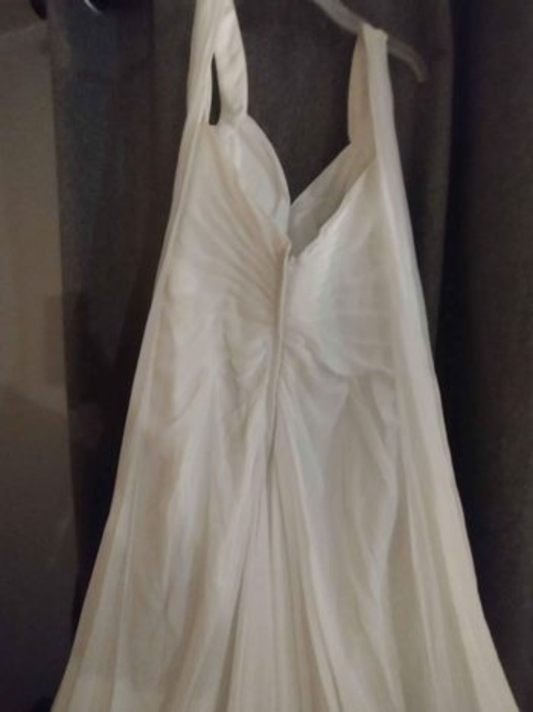 David's Bridal Size 12 Pageant White Mermaid Dress on Queenly