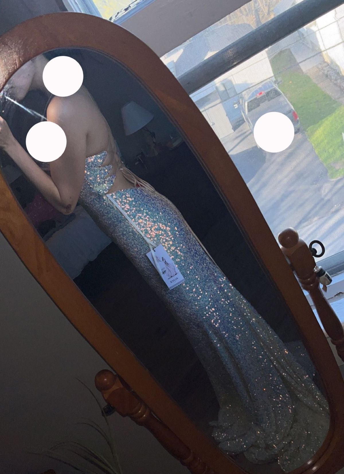 Alyce Paris Size 2 Prom Plunge Multicolor Side Slit Dress on Queenly