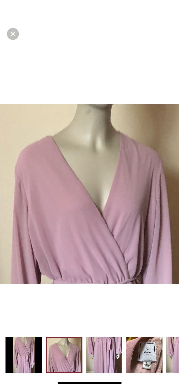 DB Size 10 Plunge Pink A-line Dress on Queenly