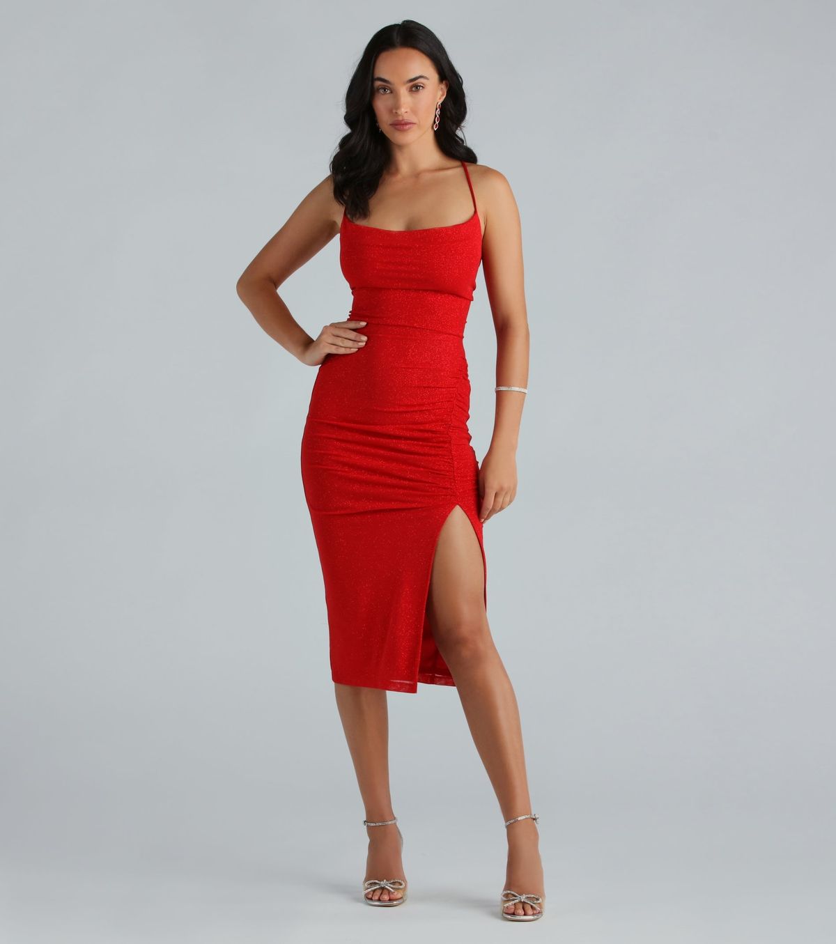 Windsor red outlet lace dress