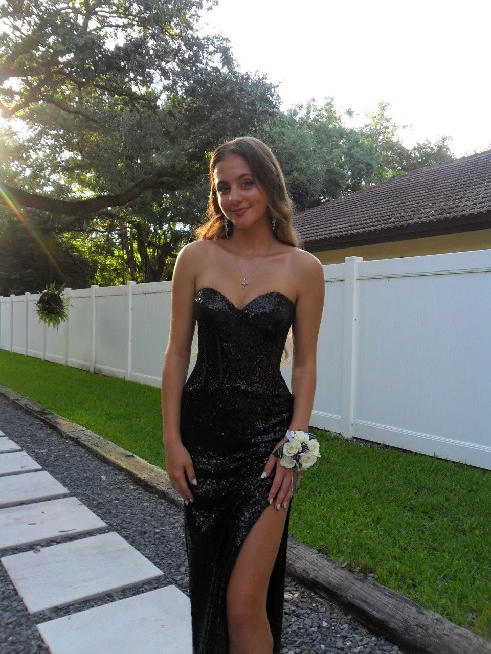 Sherri Hill Size 00 Prom Strapless Black Mermaid Dress on Queenly