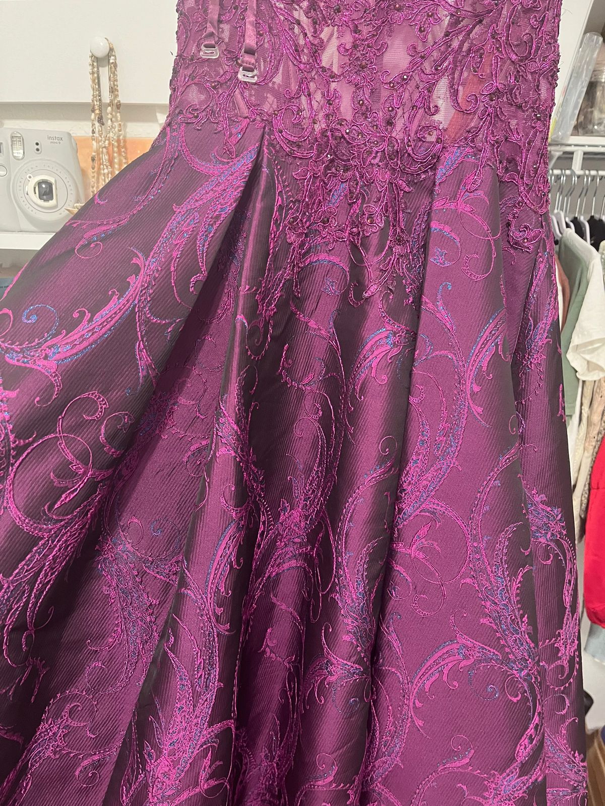 Clarisse Size 2 Prom Strapless Purple Ball Gown on Queenly