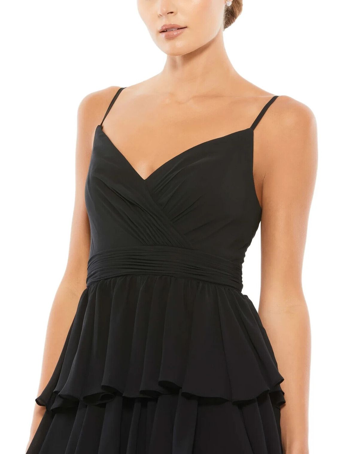 Mac Duggal Size 4 Black Side Slit Dress on Queenly