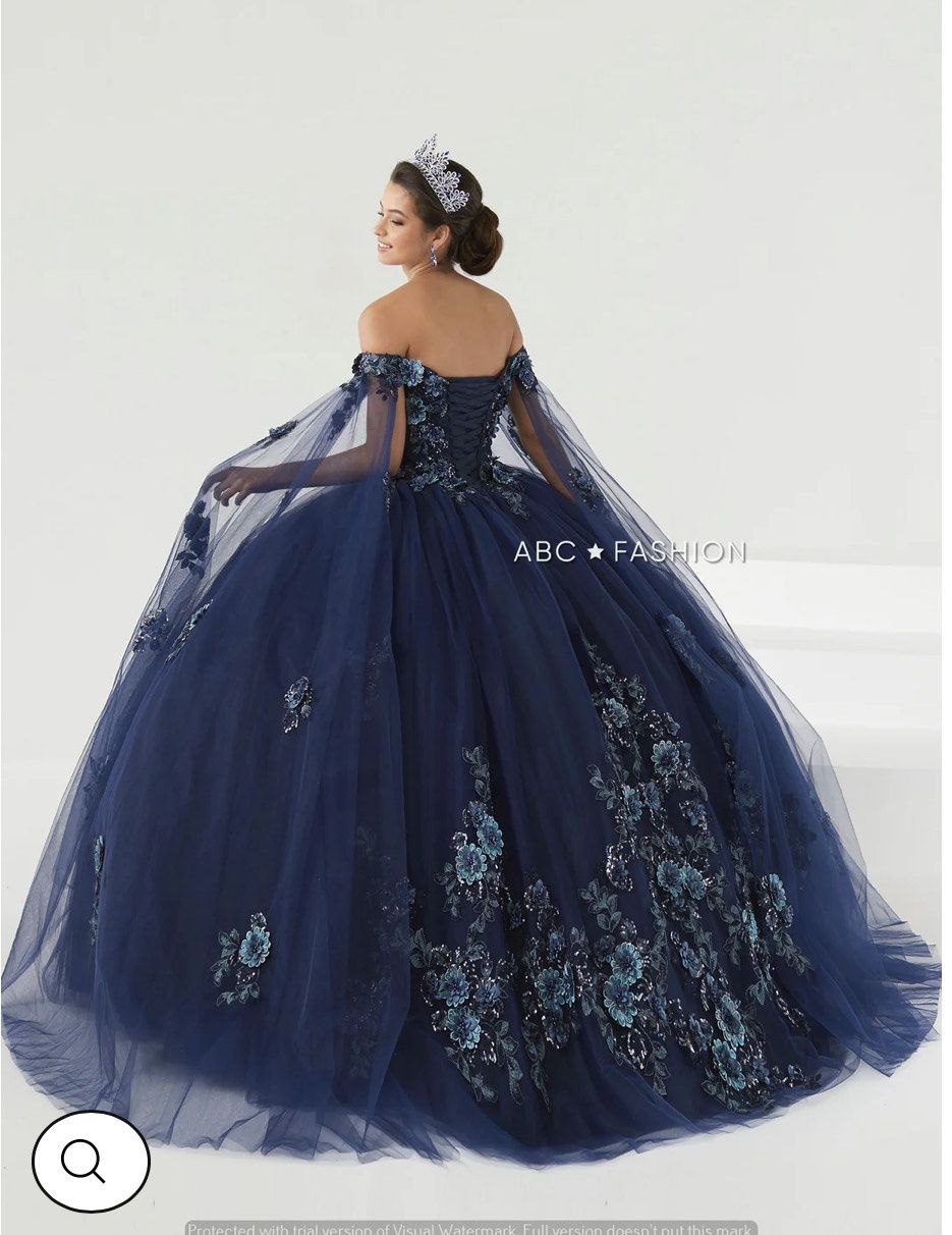 Style 26008 House of Wu Size 0 Pageant Off The Shoulder Multicolor Ball Gown on Queenly