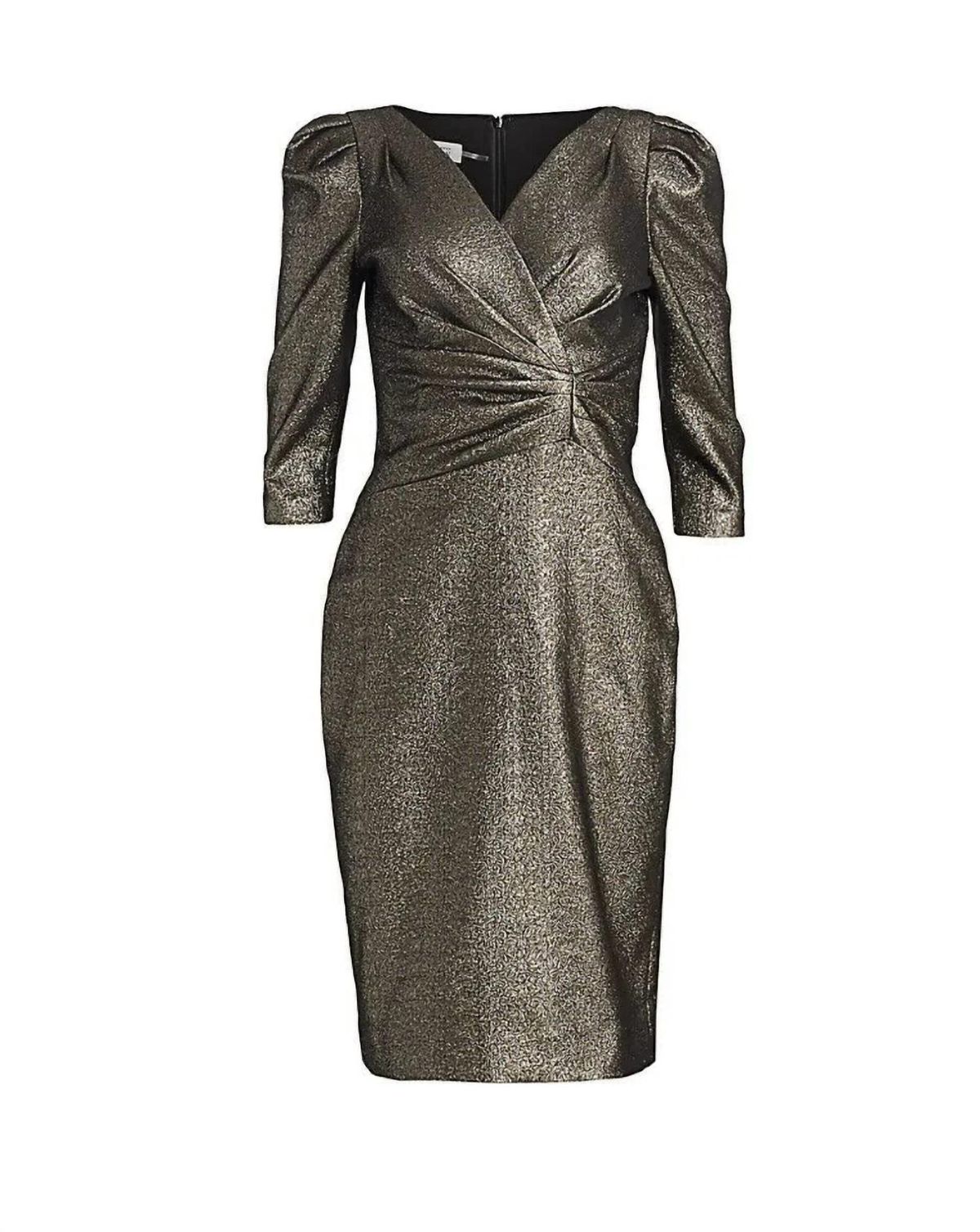 Style 1-2015747980-2168 Teri Jon Size 8 Gray Cocktail Dress on Queenly