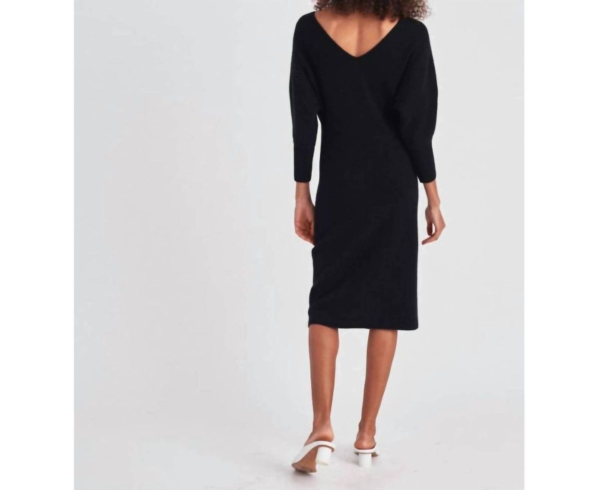 Style 1-2406314032-2901 White + Warren Size M Black Cocktail Dress on Queenly