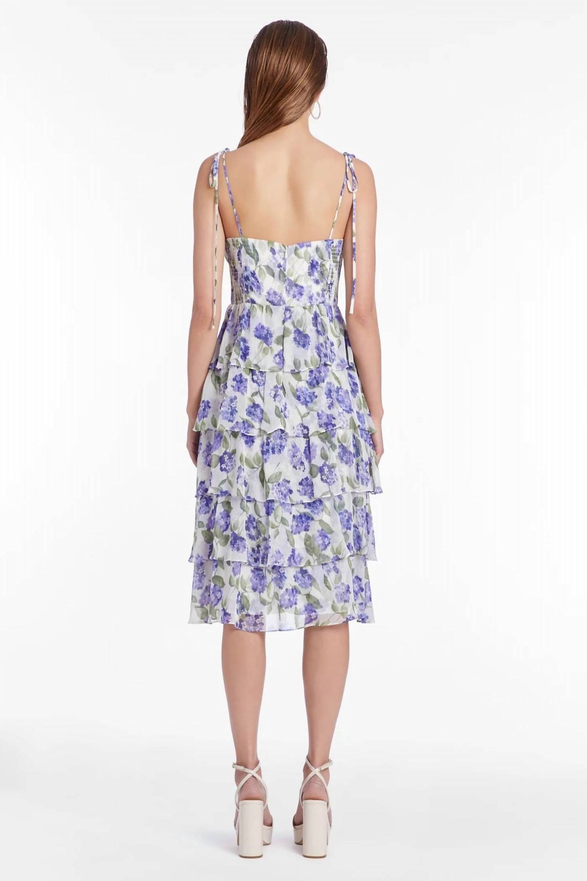 Style 1-3495318371-2696 Amanda Uprichard Size L Floral Purple Cocktail Dress on Queenly