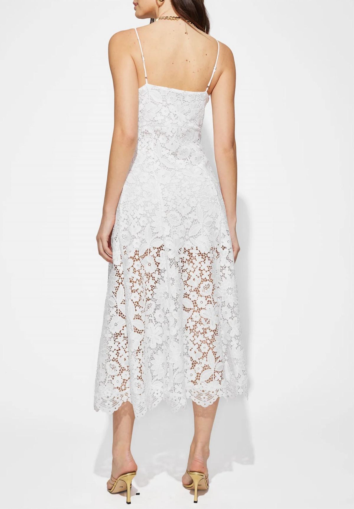 Style 1-3688428572-3236 Generation Love Size S Lace White Cocktail Dress on Queenly