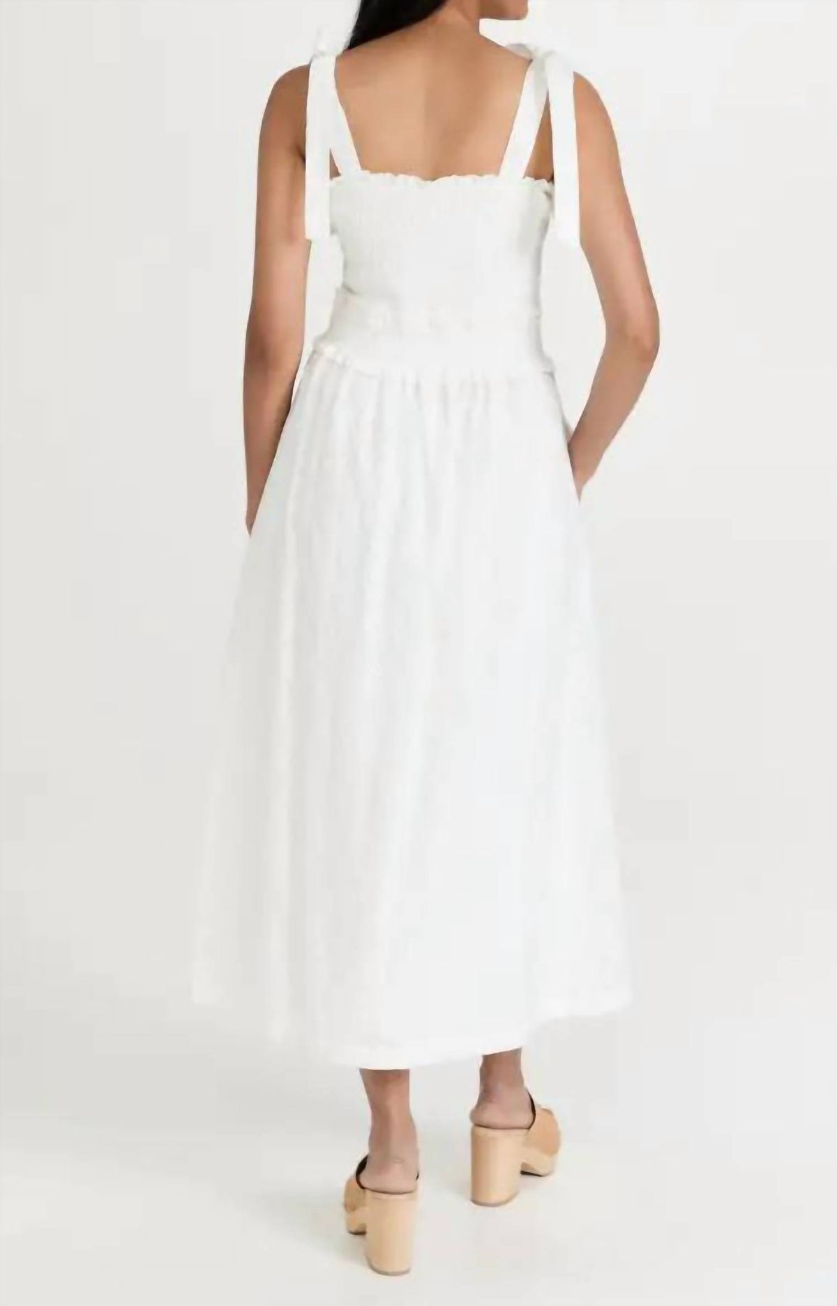 Style 1-3793835338-2791 LOST + WANDER Size L White Floor Length Maxi on Queenly