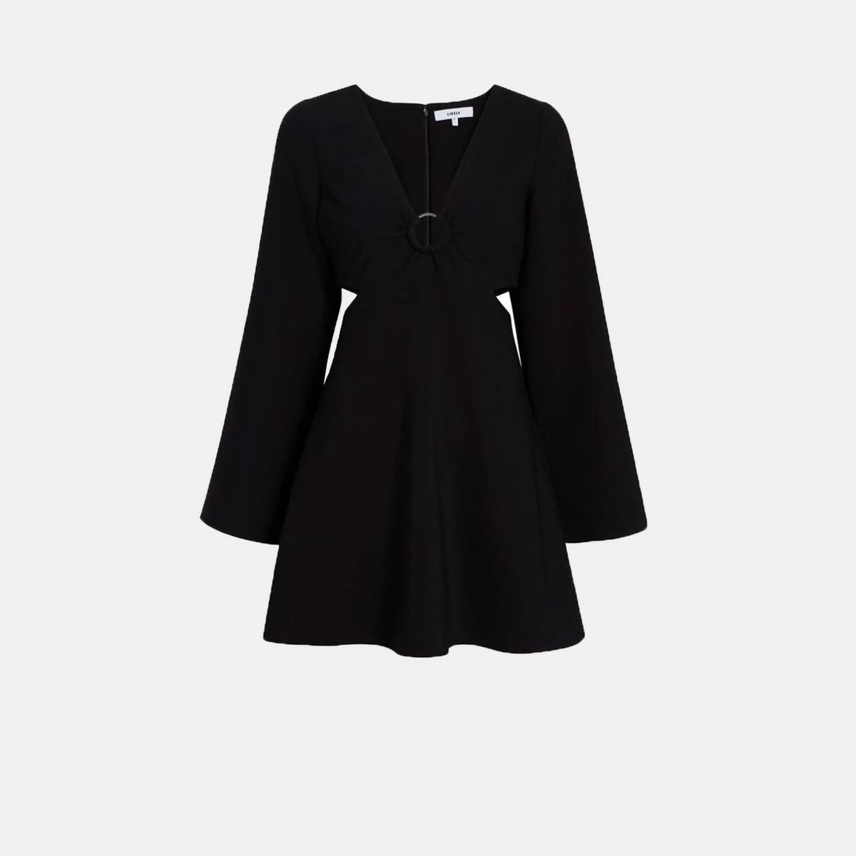 Style 1-495246166-2168 LIKELY Size 8 Long Sleeve Black Cocktail Dress on Queenly