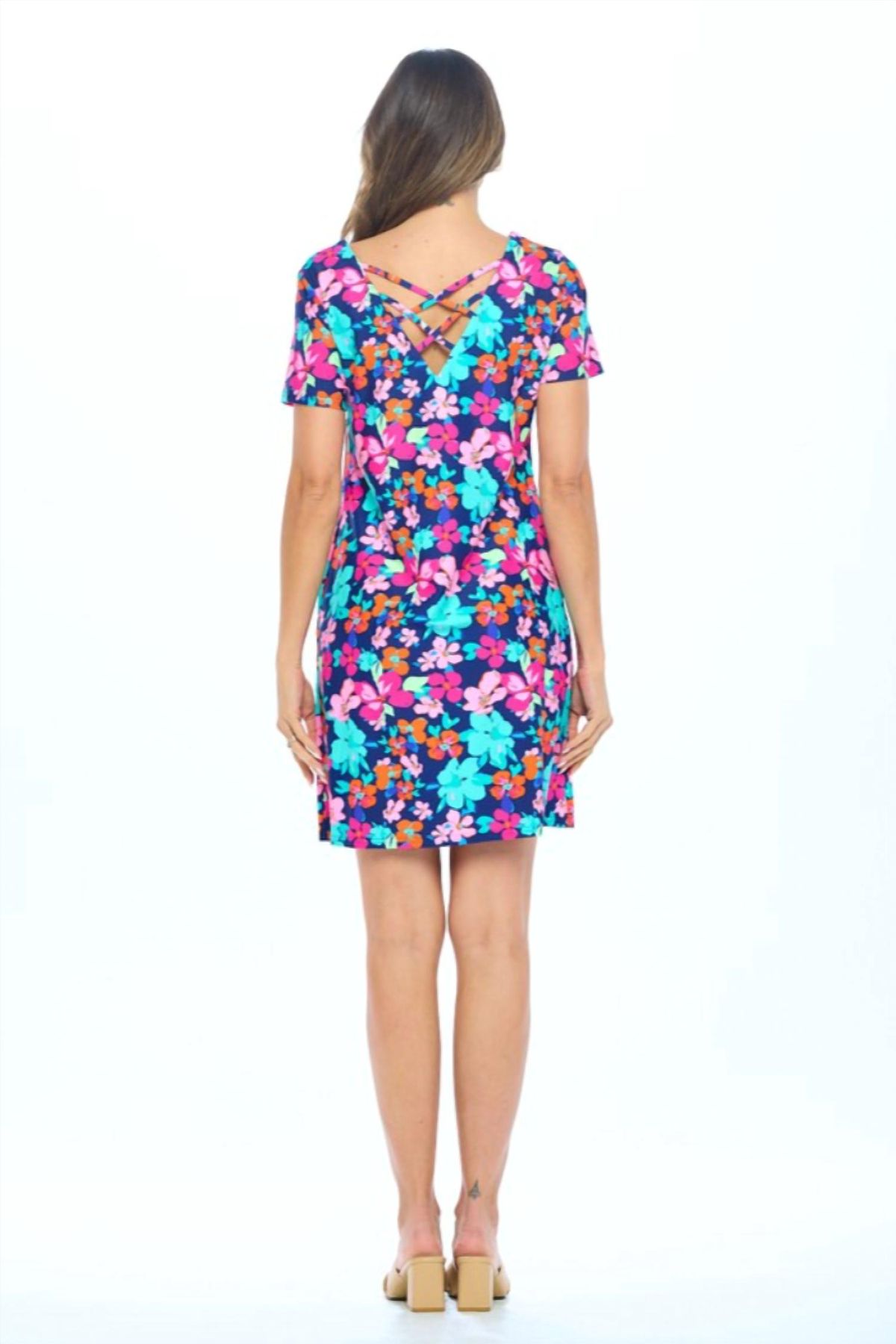 Style 1-593915178-2696 Aryeh Size L Floral Multicolor Cocktail Dress on Queenly