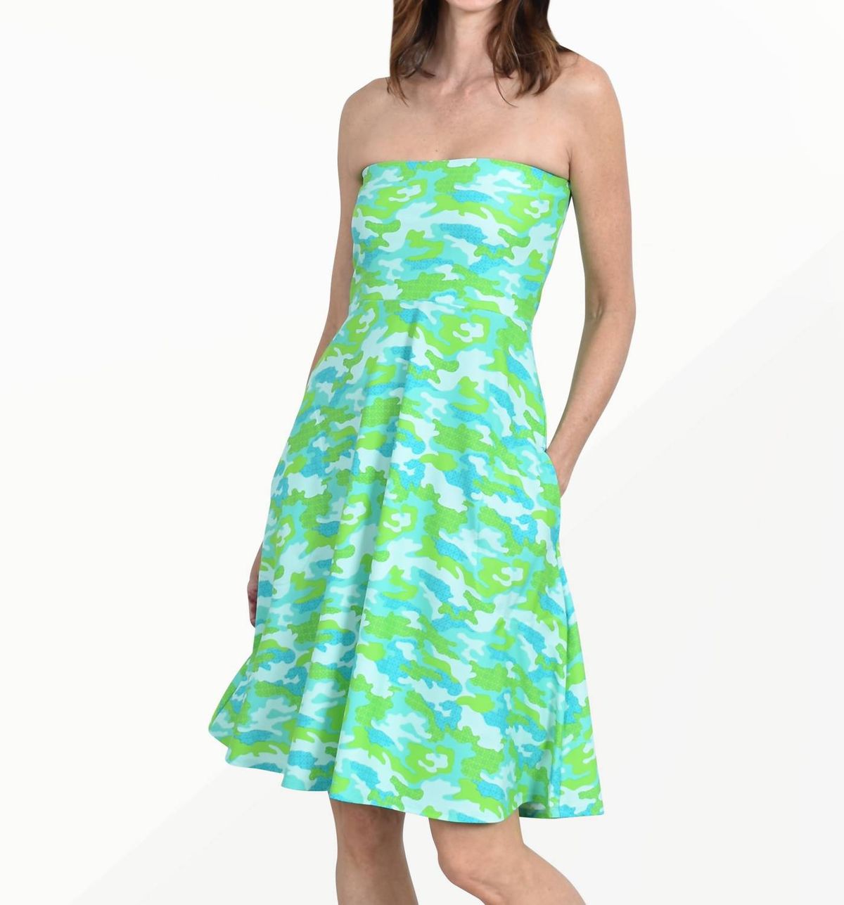 Style 1-671675865-2696 Southwind Size L Strapless Light Green Cocktail Dress on Queenly