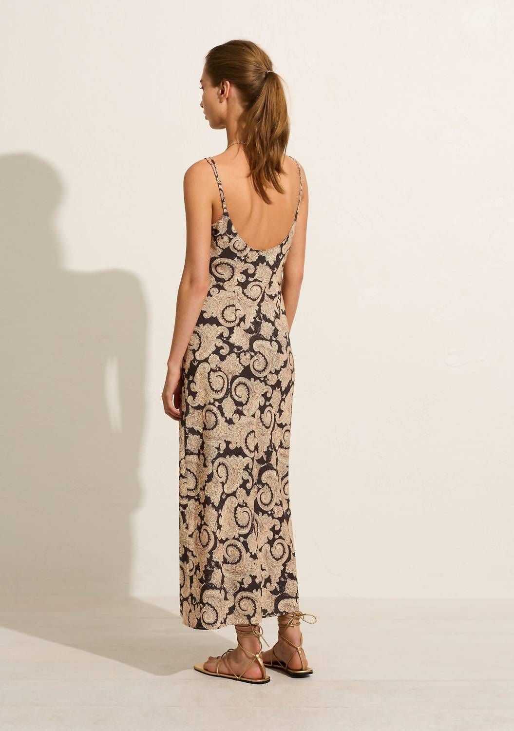 Style 1-798630335-2901 Auguste the Label Size M Brown Floor Length Maxi on Queenly