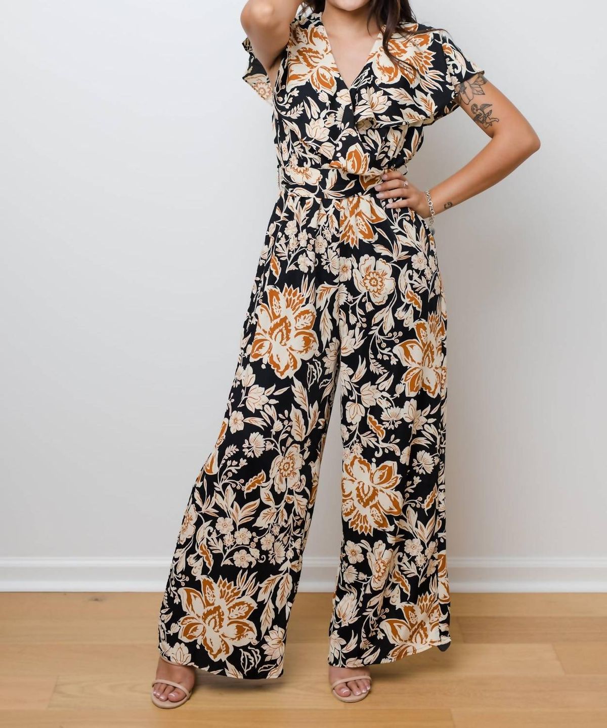 Style 1-1337563536-2791 entro Size L Floral Multicolor Formal Jumpsuit on Queenly