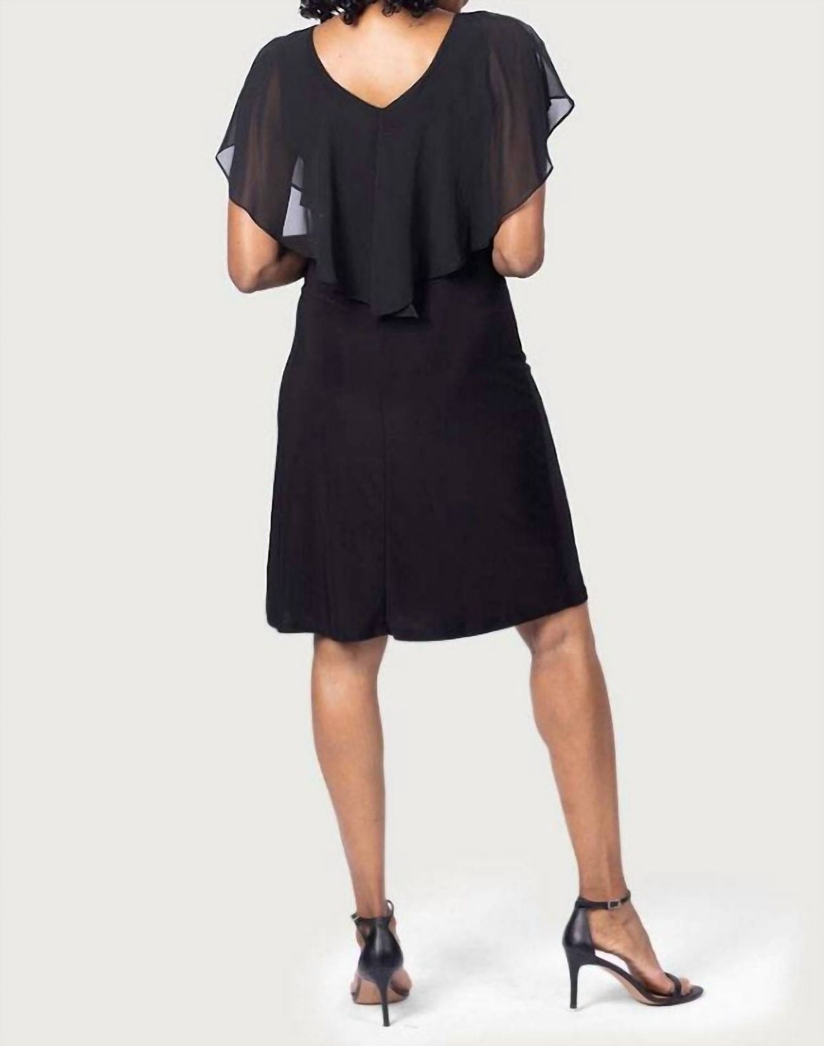 Style 1-1446447217-3011 LAST TANGO Size M High Neck Black Cocktail Dress on Queenly