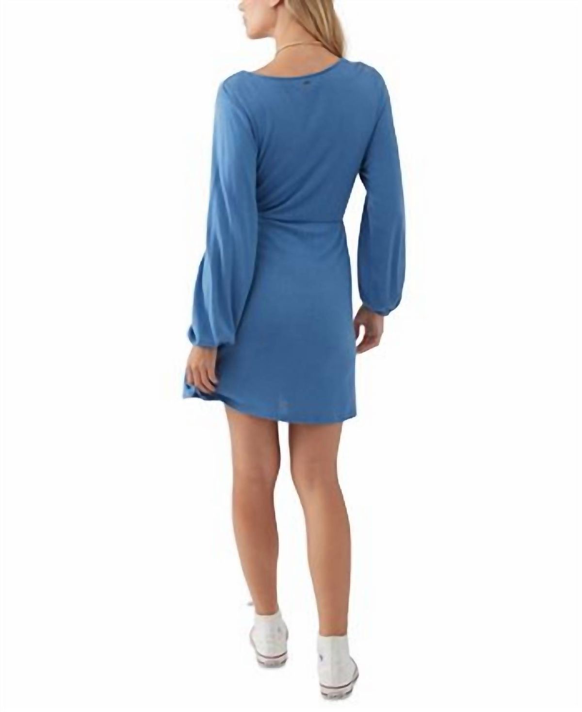 Style 1-1976016273-3952 O'NEILL Size 2X Long Sleeve Blue Cocktail Dress on Queenly