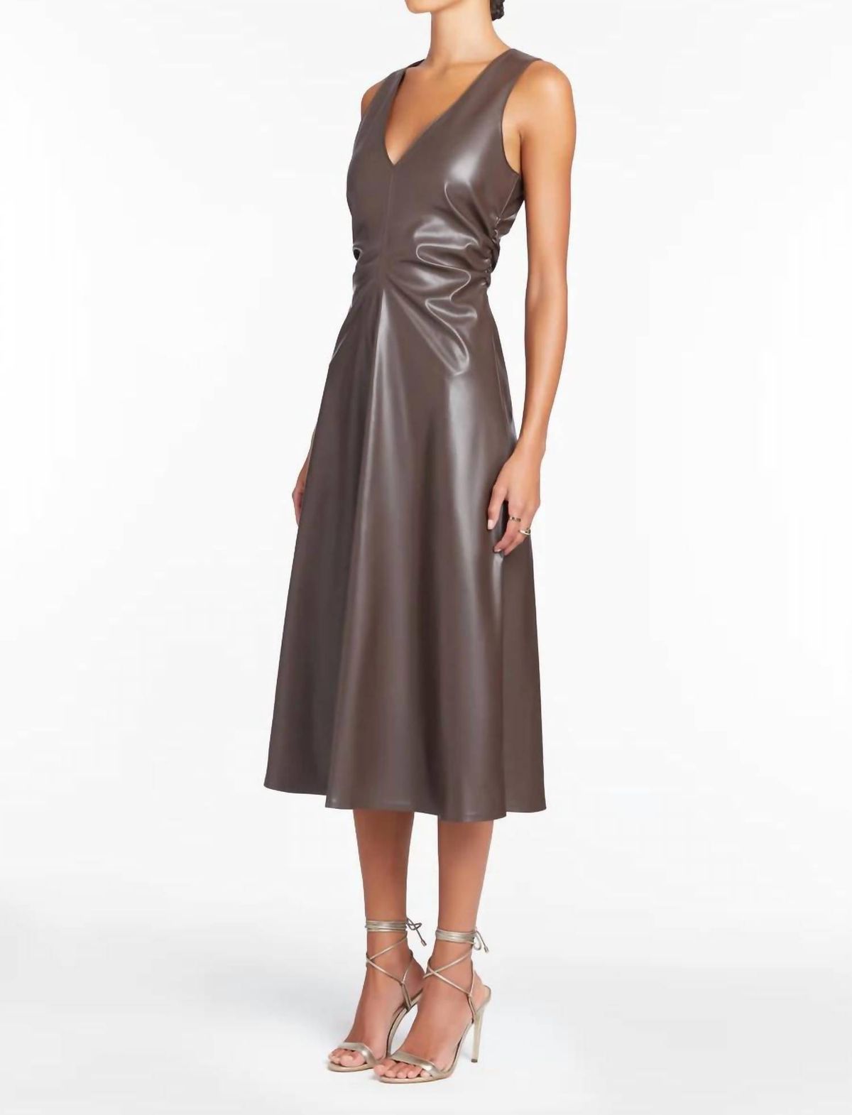 Style 1-1984200062-3855 Amanda Uprichard Size XS Brown Cocktail Dress on Queenly