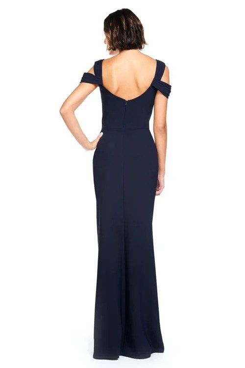 Style 2013 Bari Jay Size 8 Prom Navy Blue Floor Length Maxi on Queenly
