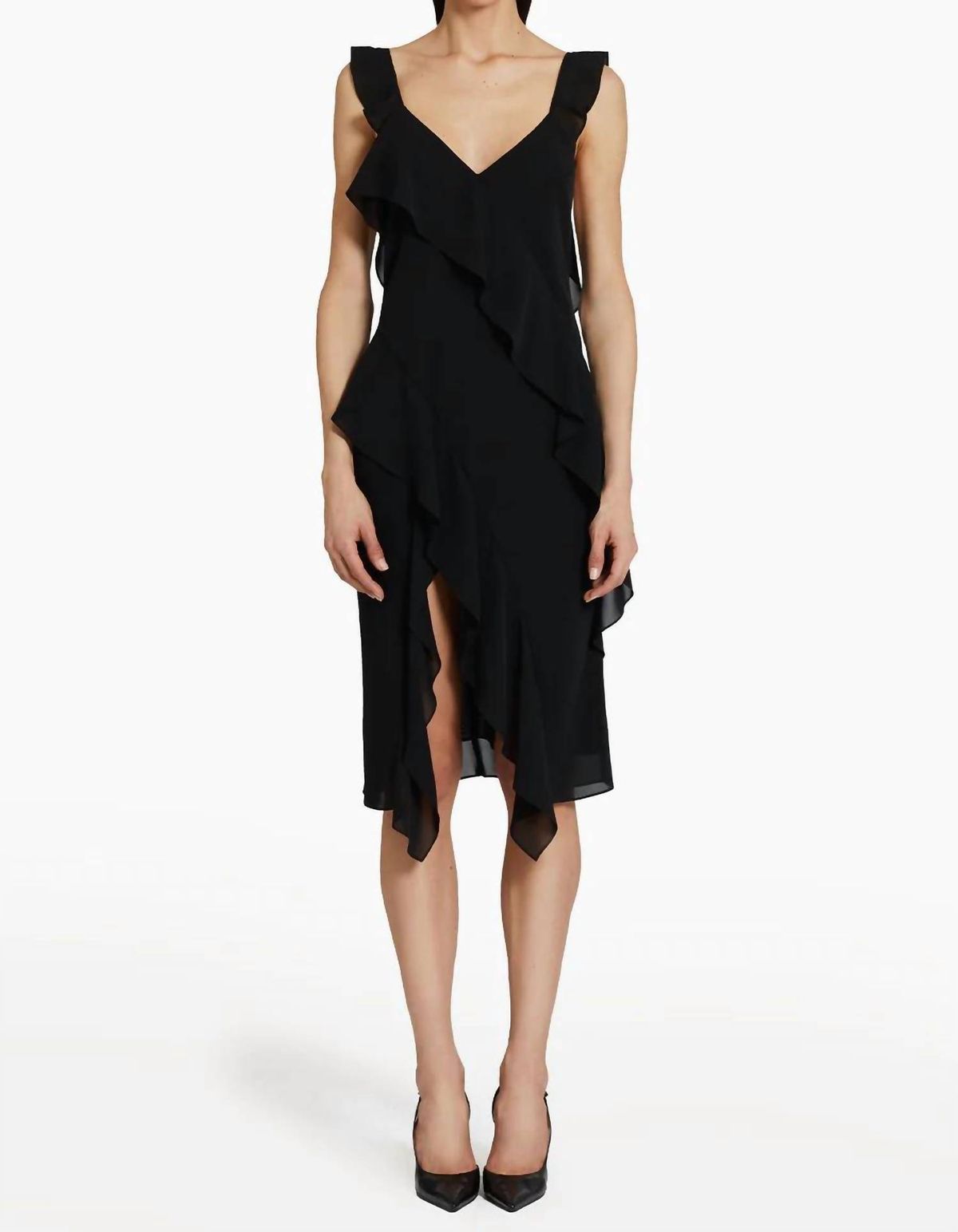 Style 1-3456364776-3236 Amanda Uprichard Size S Black Cocktail Dress on Queenly