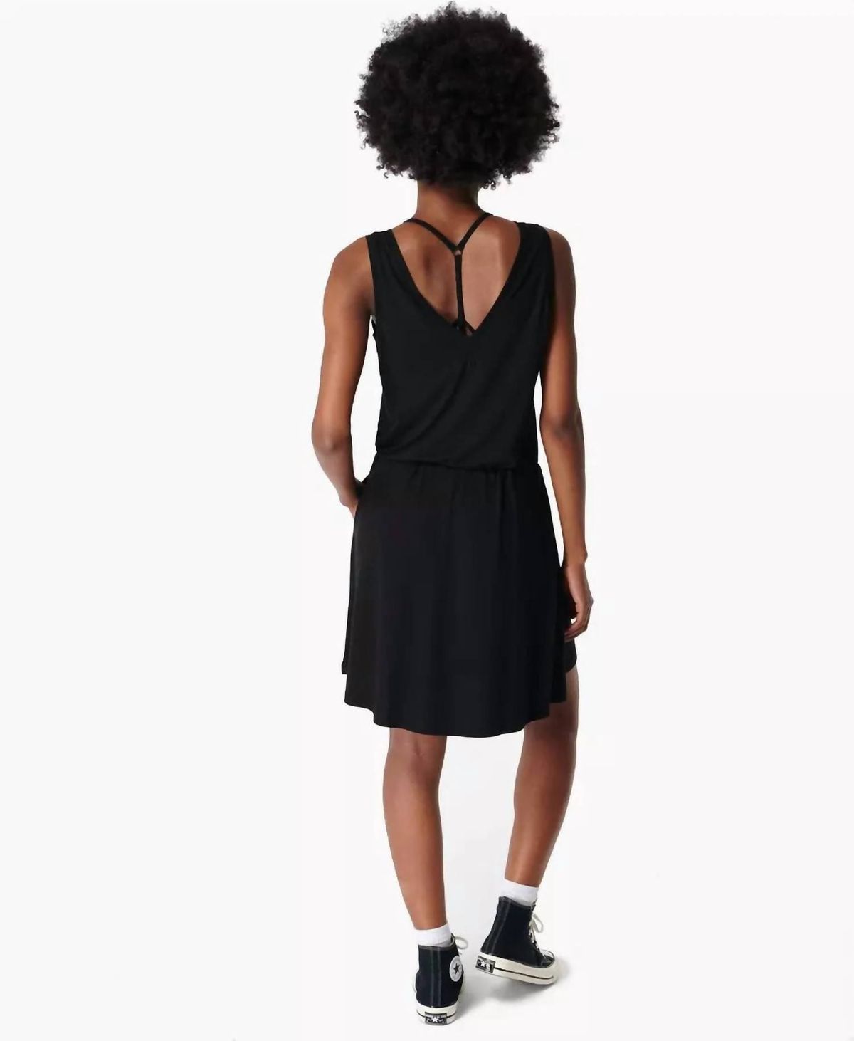 Style 1-3534300302-2696 Sweaty Betty Size L Black Cocktail Dress on Queenly