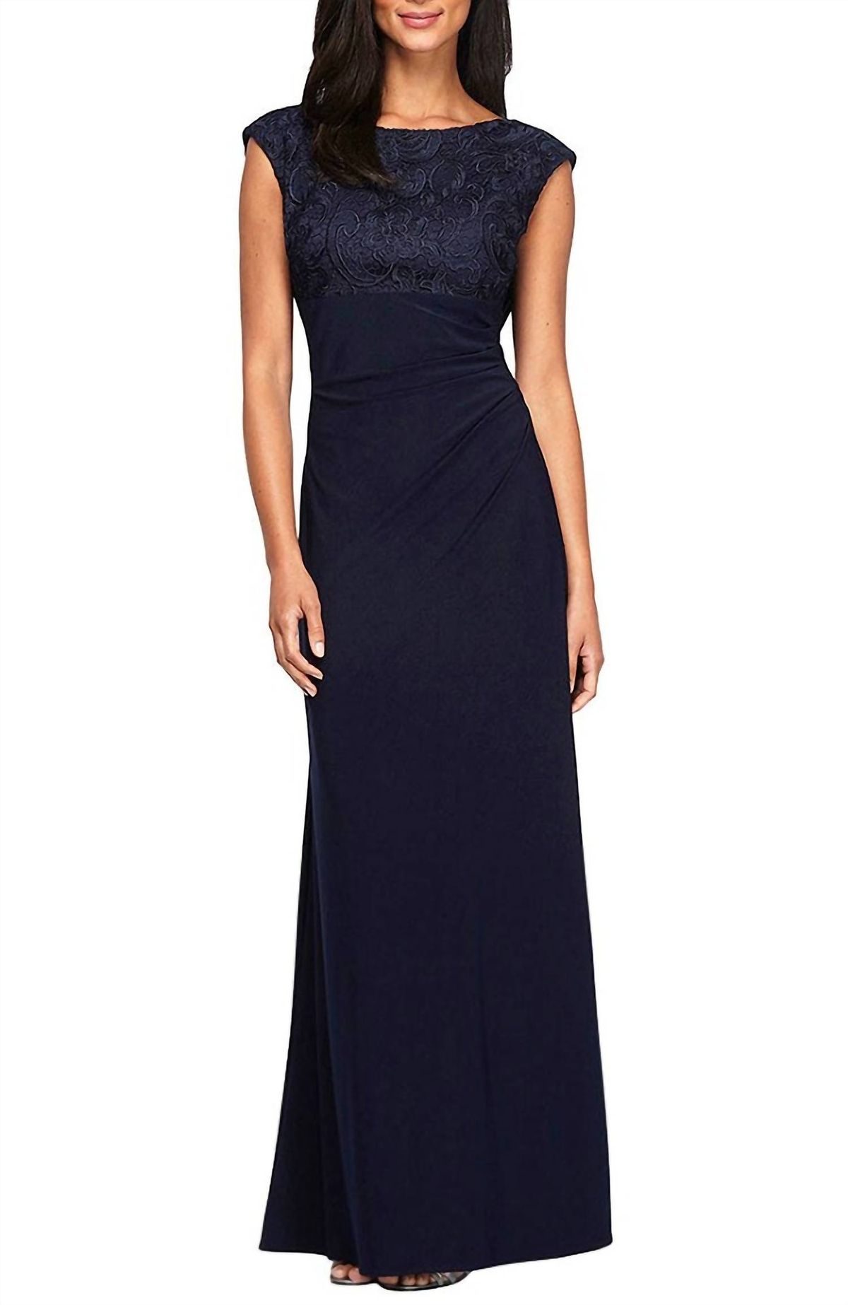 Alex evenings hotsell navy dress