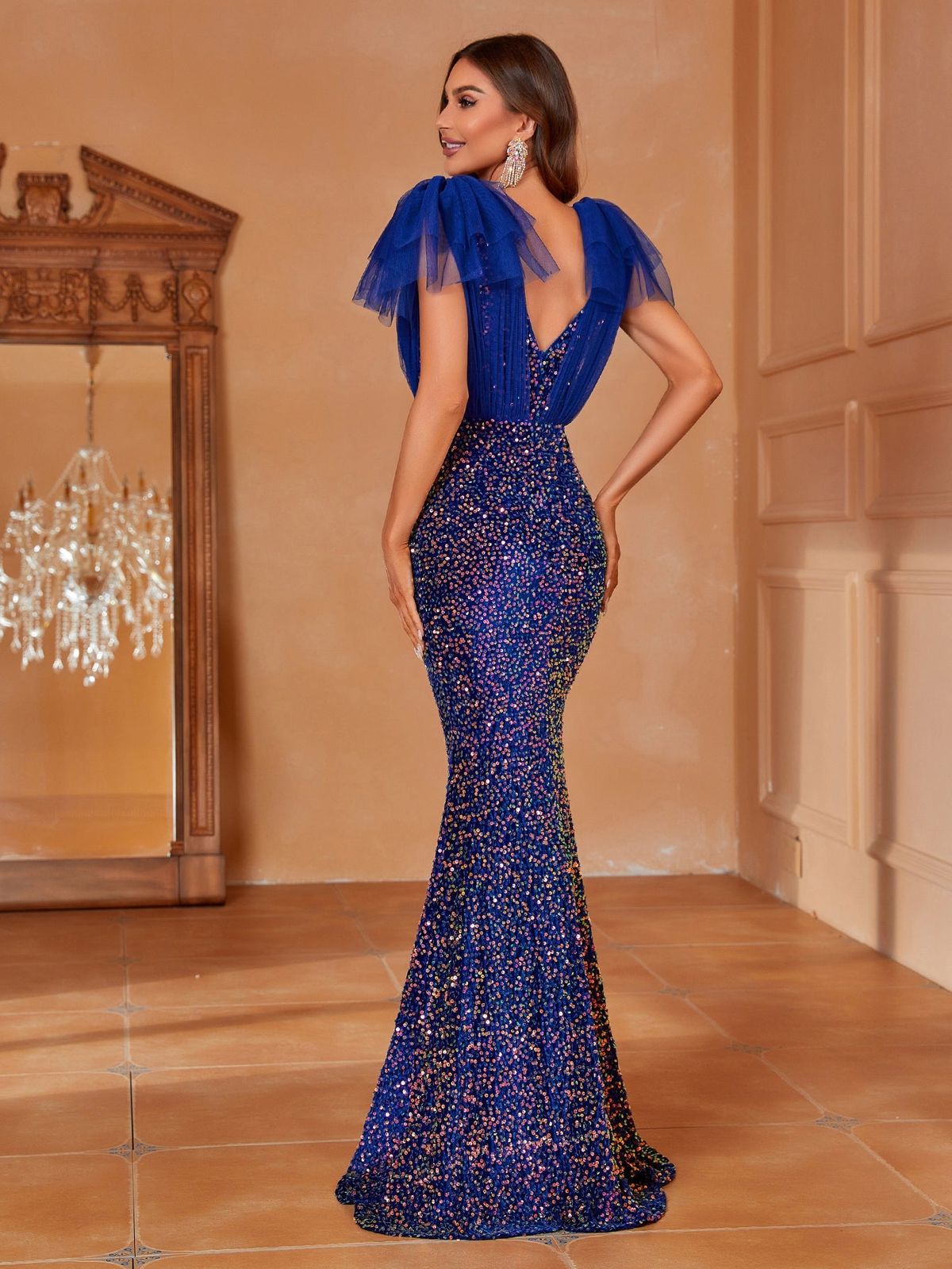 Style FSWD2247 Faeriesty Size S Prom Plunge Royal Blue Floor Length Maxi on Queenly