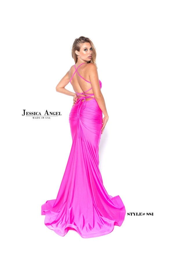 Style 813 Jessica Angel Size M Prom Pink Mermaid Dress on Queenly