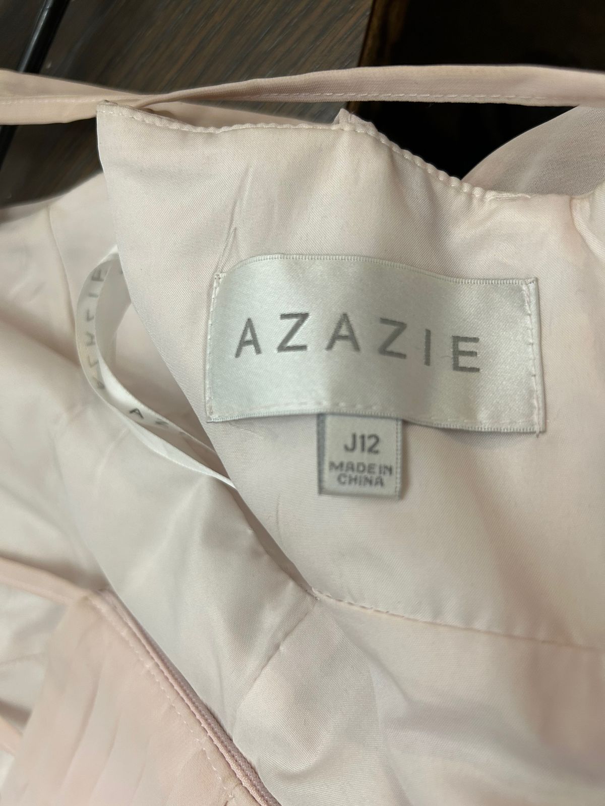 Azazie Girls Size 12 High Neck Pink Floor Length Maxi on Queenly