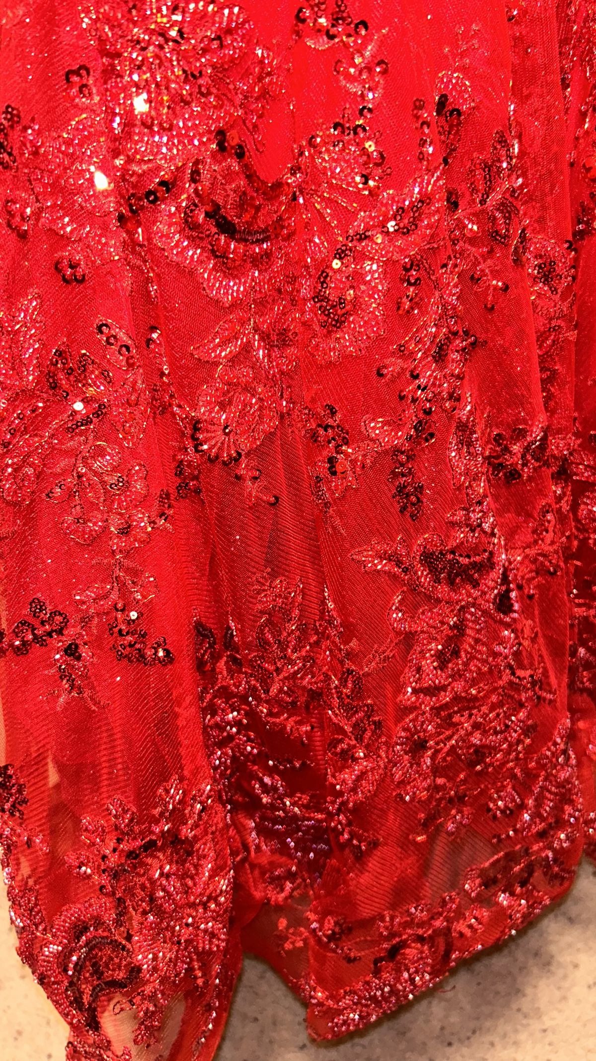 Sherri Hill Size 00 Prom Lace Red Mermaid Dress on Queenly