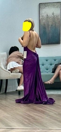 Jessica Angel Size XS Prom Plunge Purple Mermaid Dress on Queenly