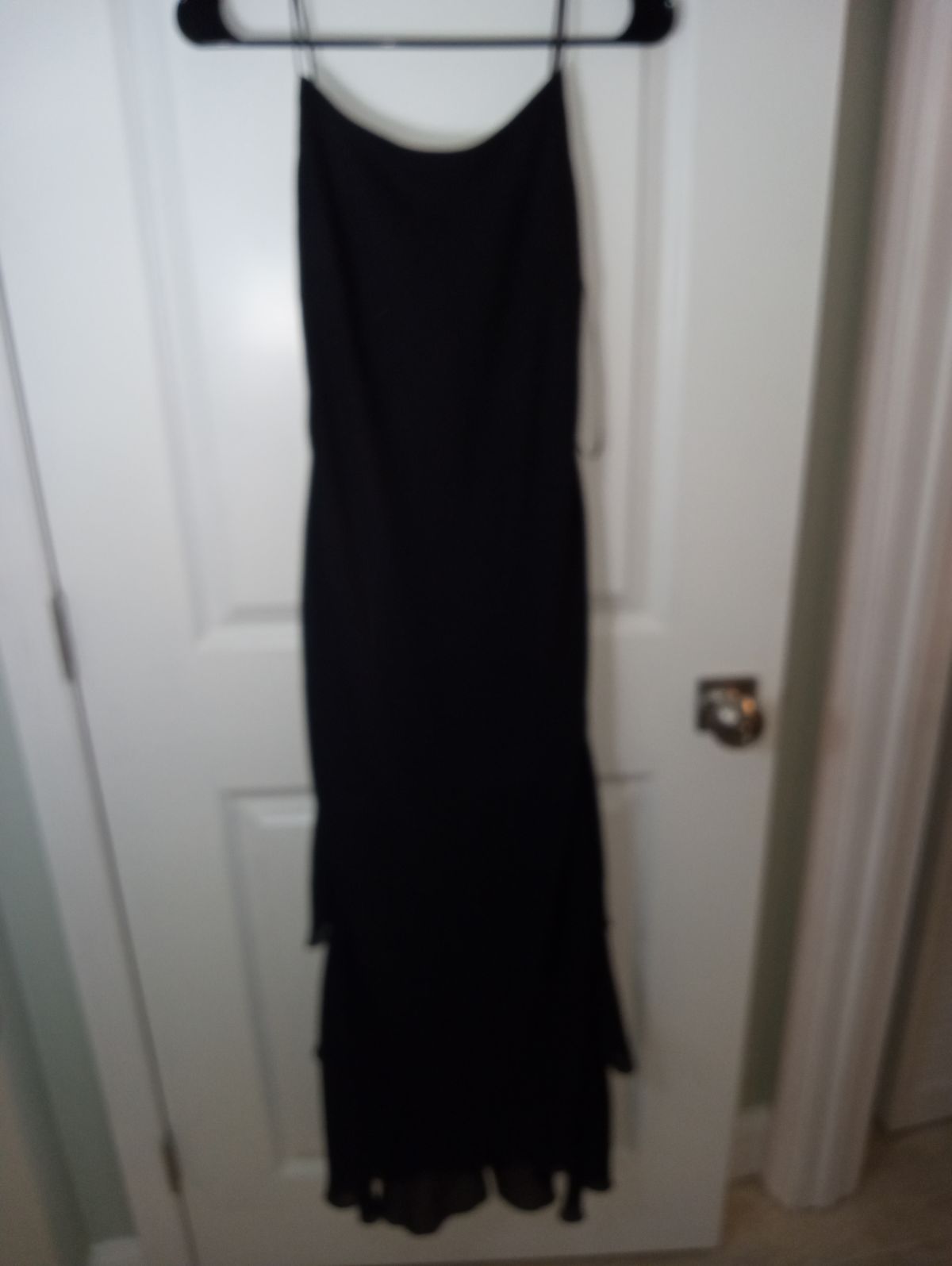 Size 2 Homecoming Black Floor Length Maxi on Queenly