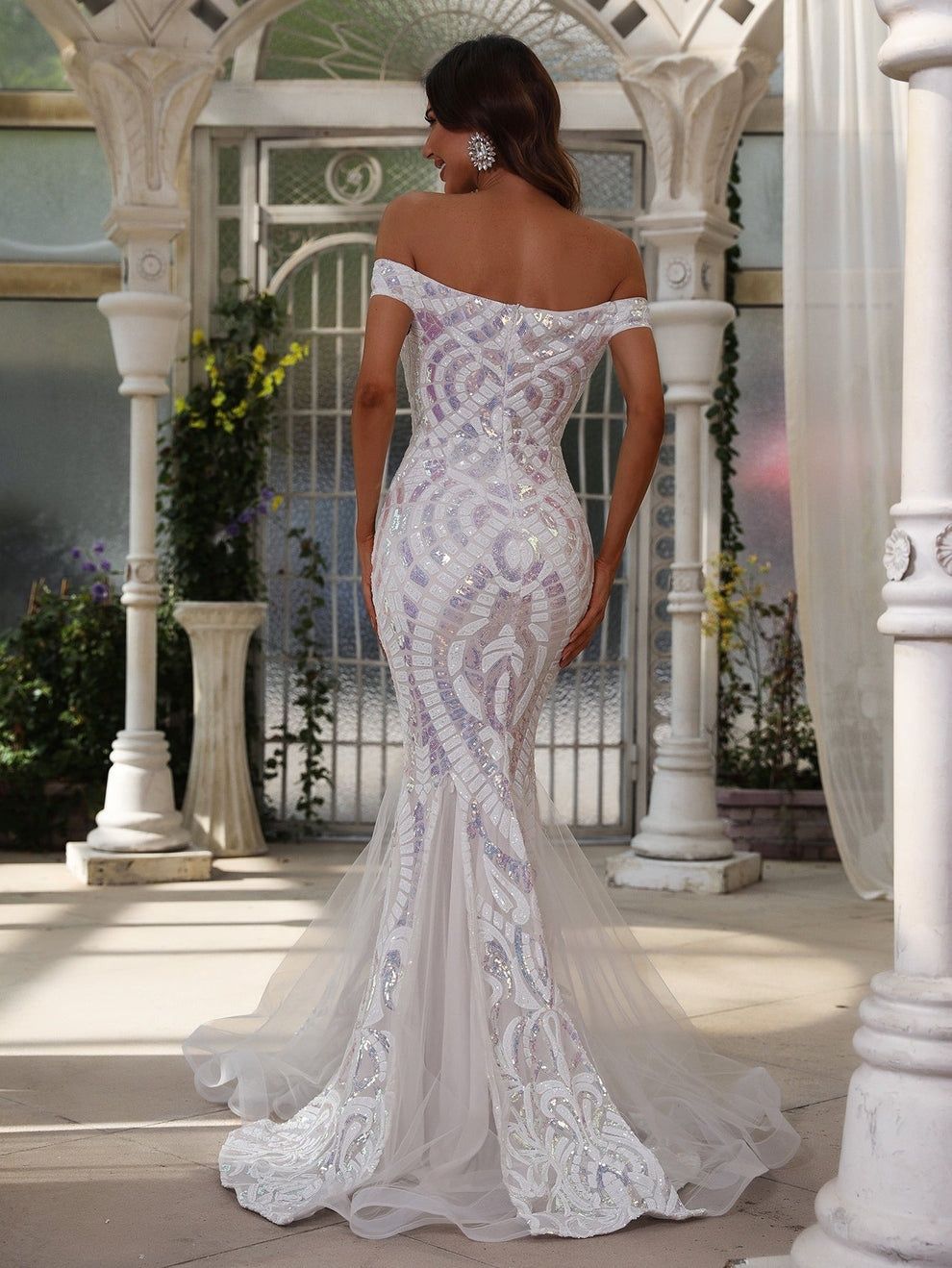 Style FSWD0671 Quieresty Size M White Mermaid Dress on Queenly