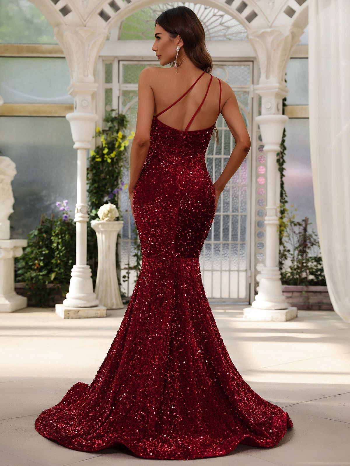Style FSWD0588 Quieresty Size XS Burgundy Red Mermaid Dress on Queenly