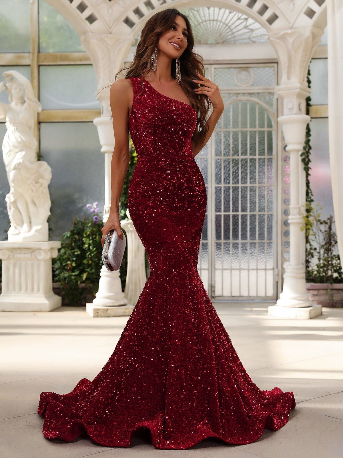 Style FSWD0588 Quieresty Size XS Burgundy Red Mermaid Dress on Queenly
