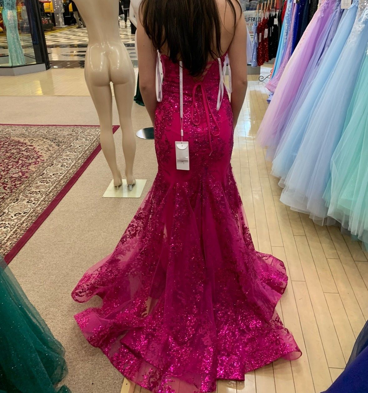 Style 7403 Jasz Couture Size 2 Prom Strapless Pink Mermaid Dress on Queenly