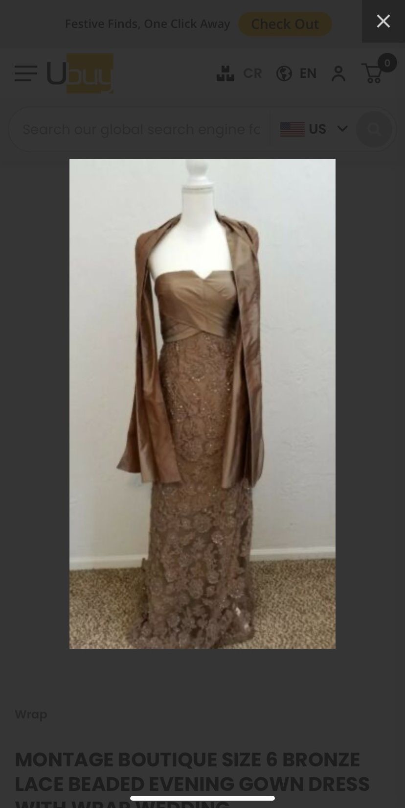Size 4 Prom Brown A-line Dress on Queenly
