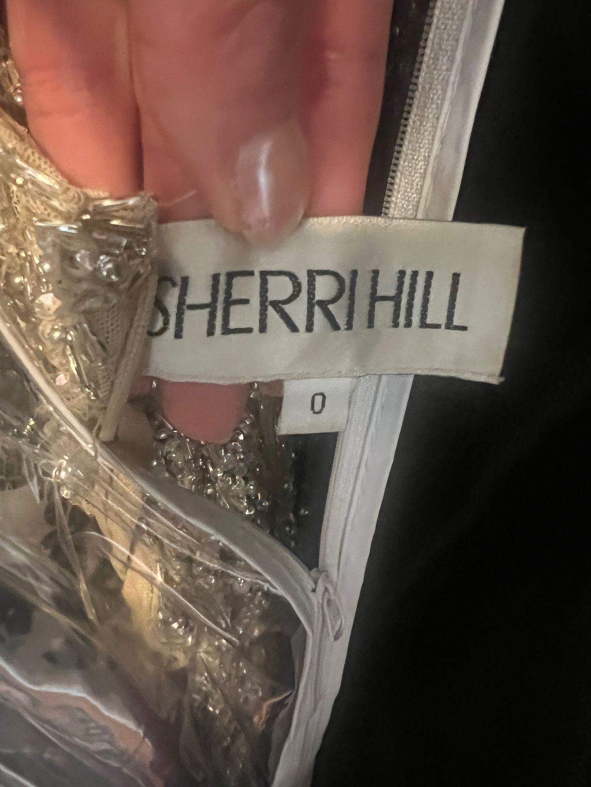 Sherri Hill Size 0 Pageant Halter Nude Side Slit Dress on Queenly