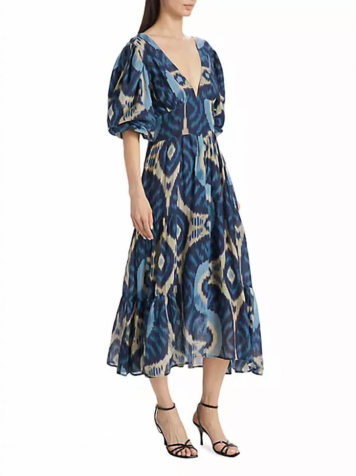 Style 1-1173750979-2901 LOVE THE LABEL Size M Plunge Navy Blue Cocktail Dress on Queenly