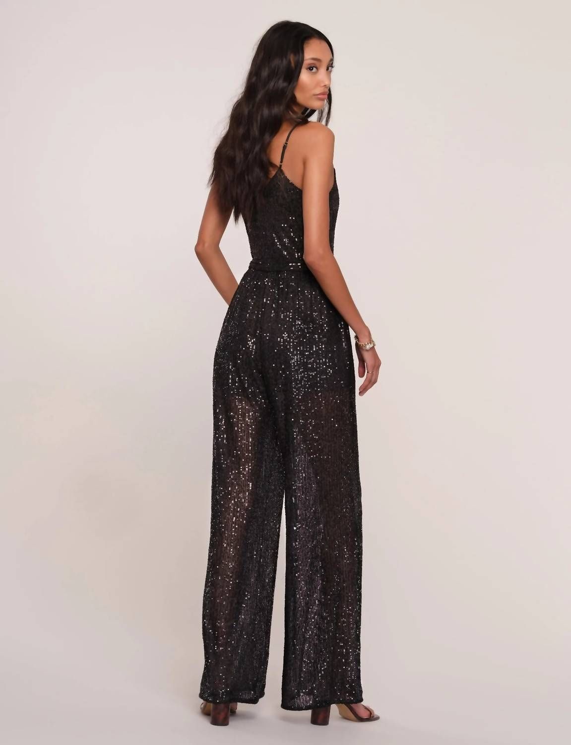 Style 1-2243907265-2901 heartloom Size M Black Formal Jumpsuit on Queenly