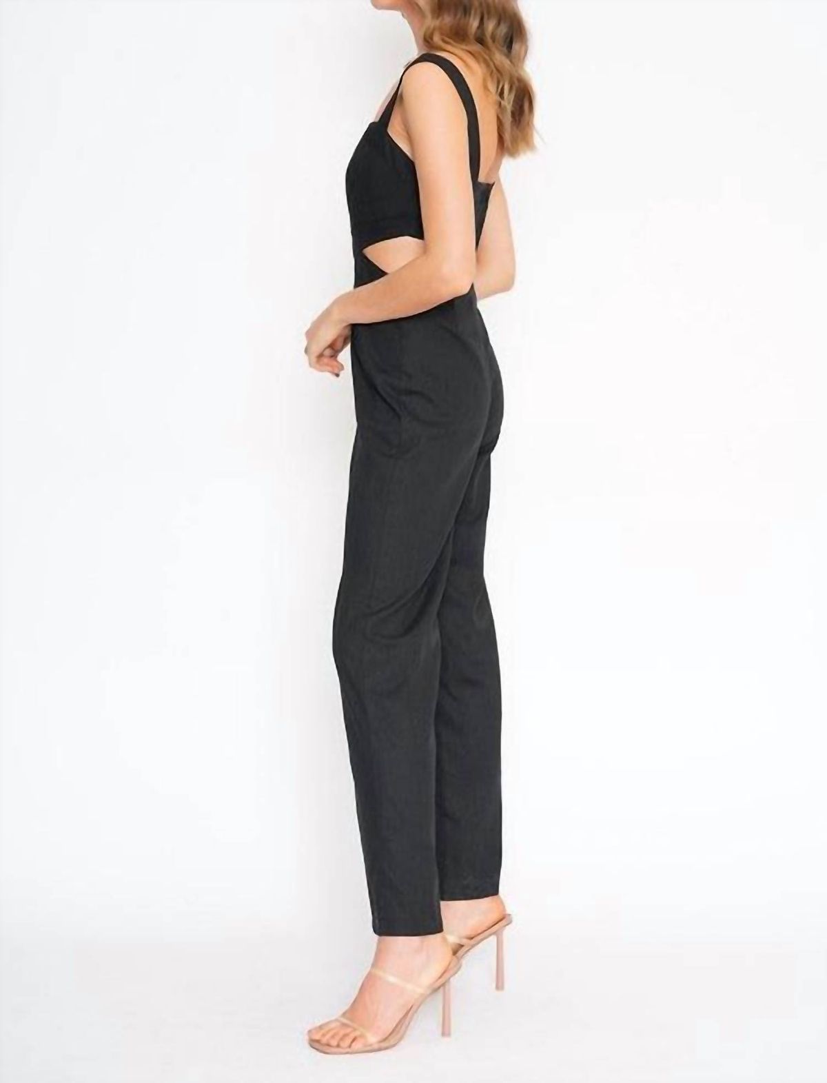 Style 1-2424933167-3471 dee elly Size S Sequined Black Formal Jumpsuit on Queenly