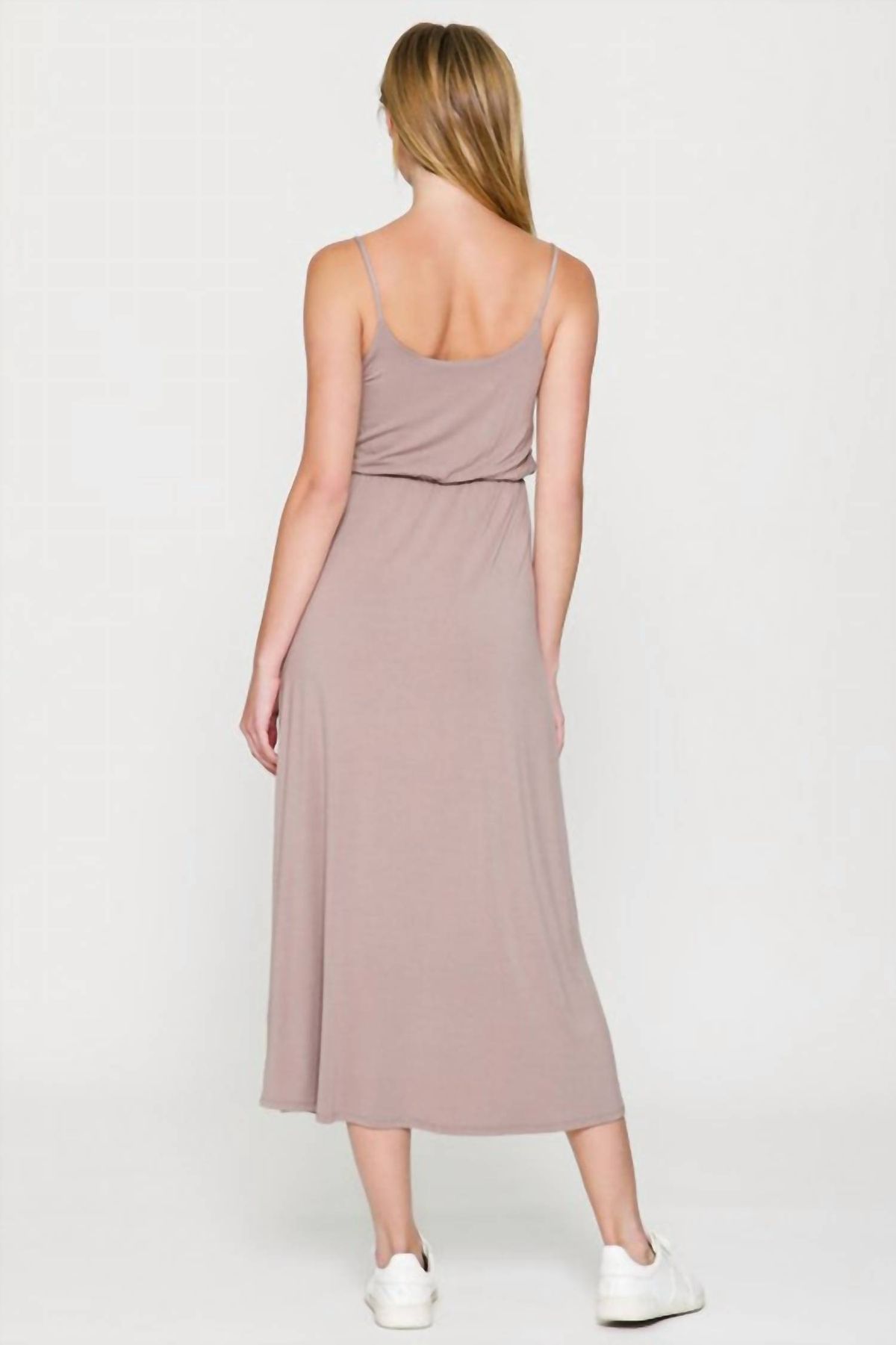 Style 1-2551314528-3471 FINAL TOUCH Size S Brown Side Slit Dress on Queenly