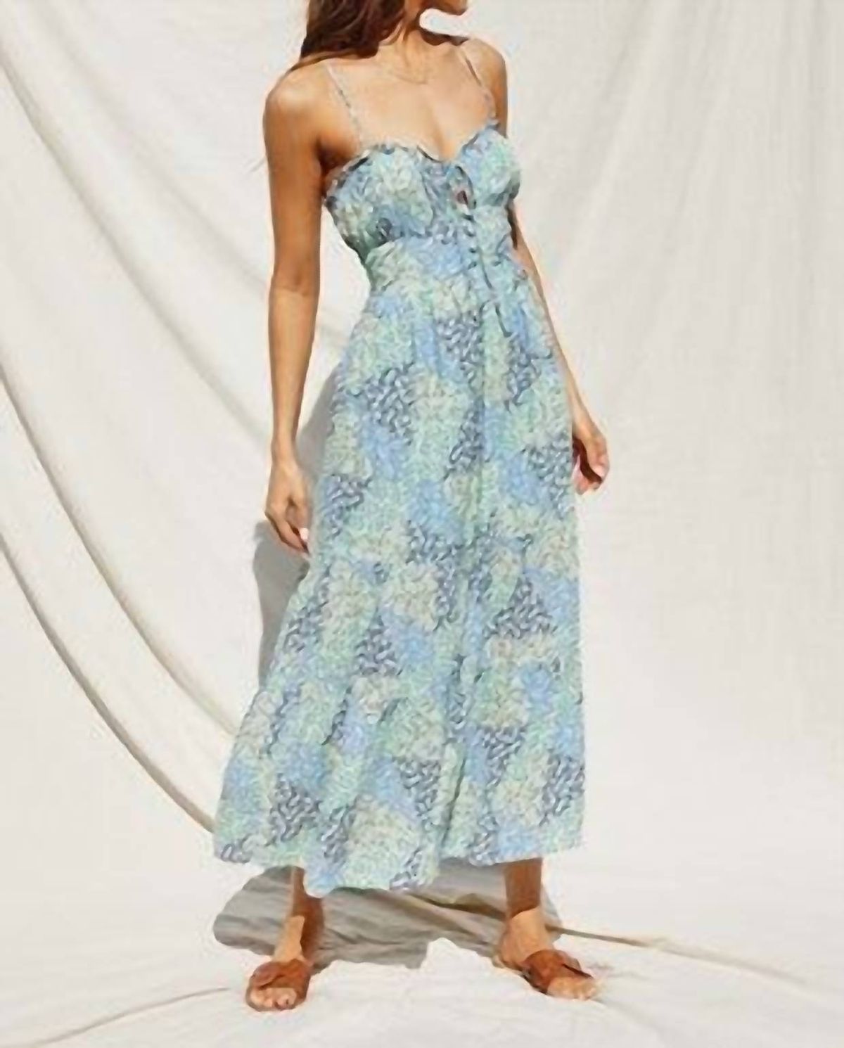 Style 1-3814583870-3011 DRESS FORUM Size M Floral Blue Cocktail Dress on Queenly