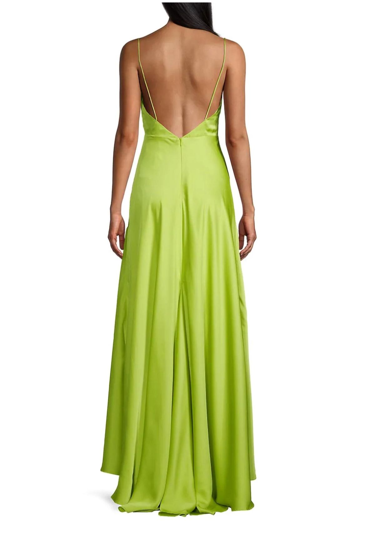 Style 1-4294349907-649 FAME AND PARTNERS Size 2 Green Floor Length Maxi on Queenly