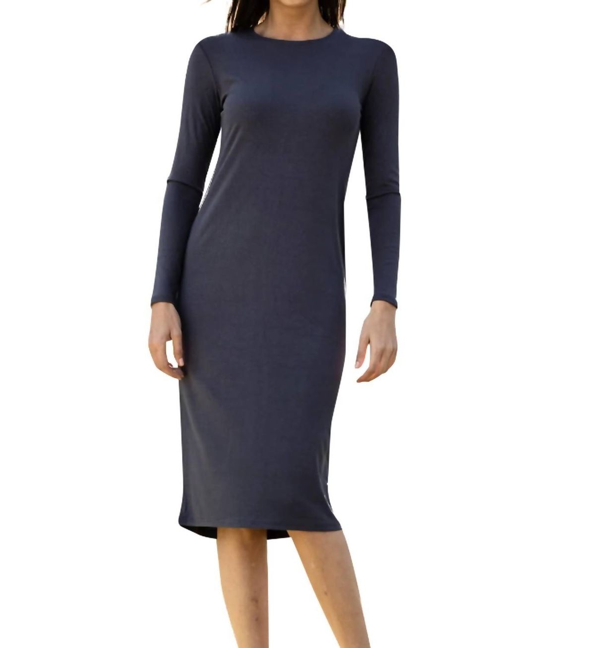 Style 1-636263927-612 Daniella Faye Size XL Long Sleeve Gray Cocktail Dress on Queenly