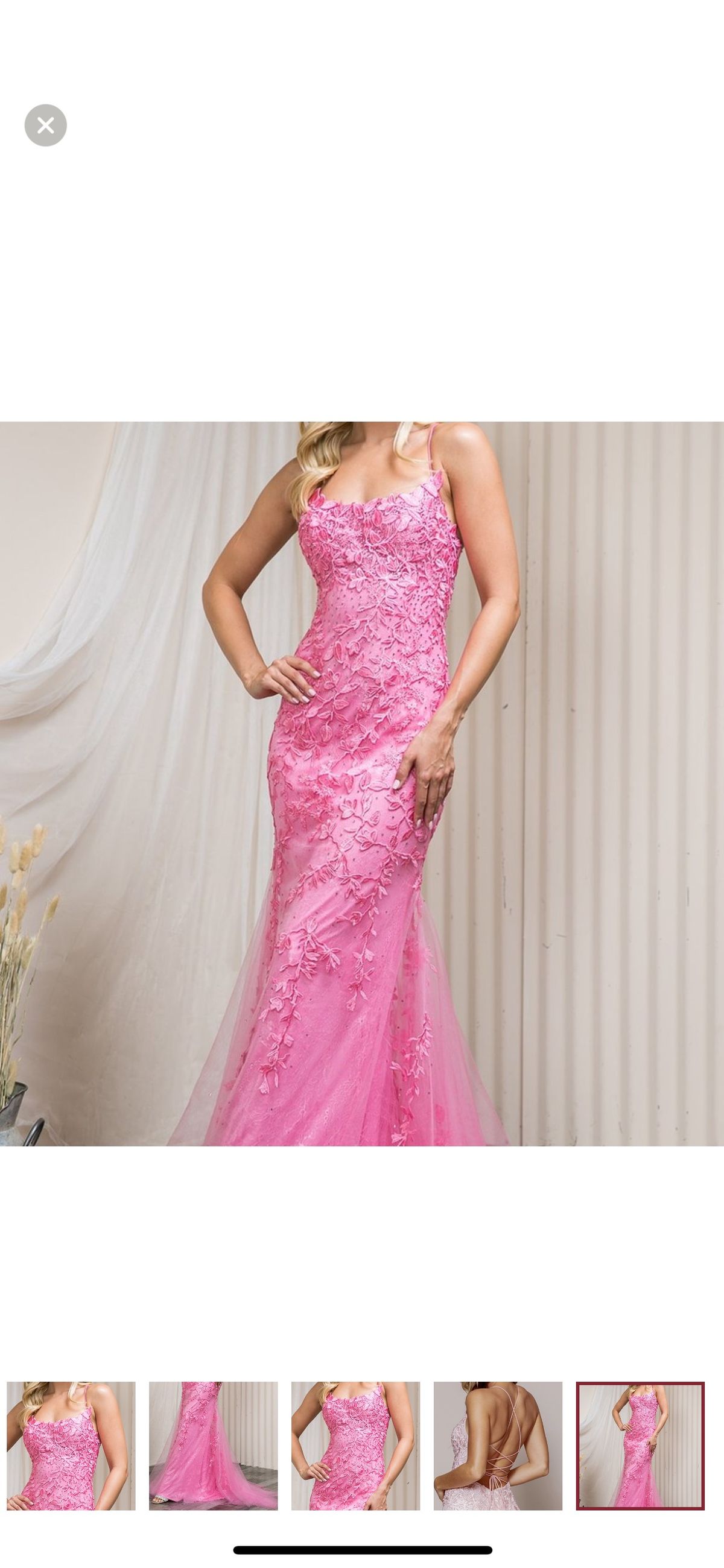 Amelia Couture Size 8 Prom High Neck Pink Floor Length Maxi on Queenly