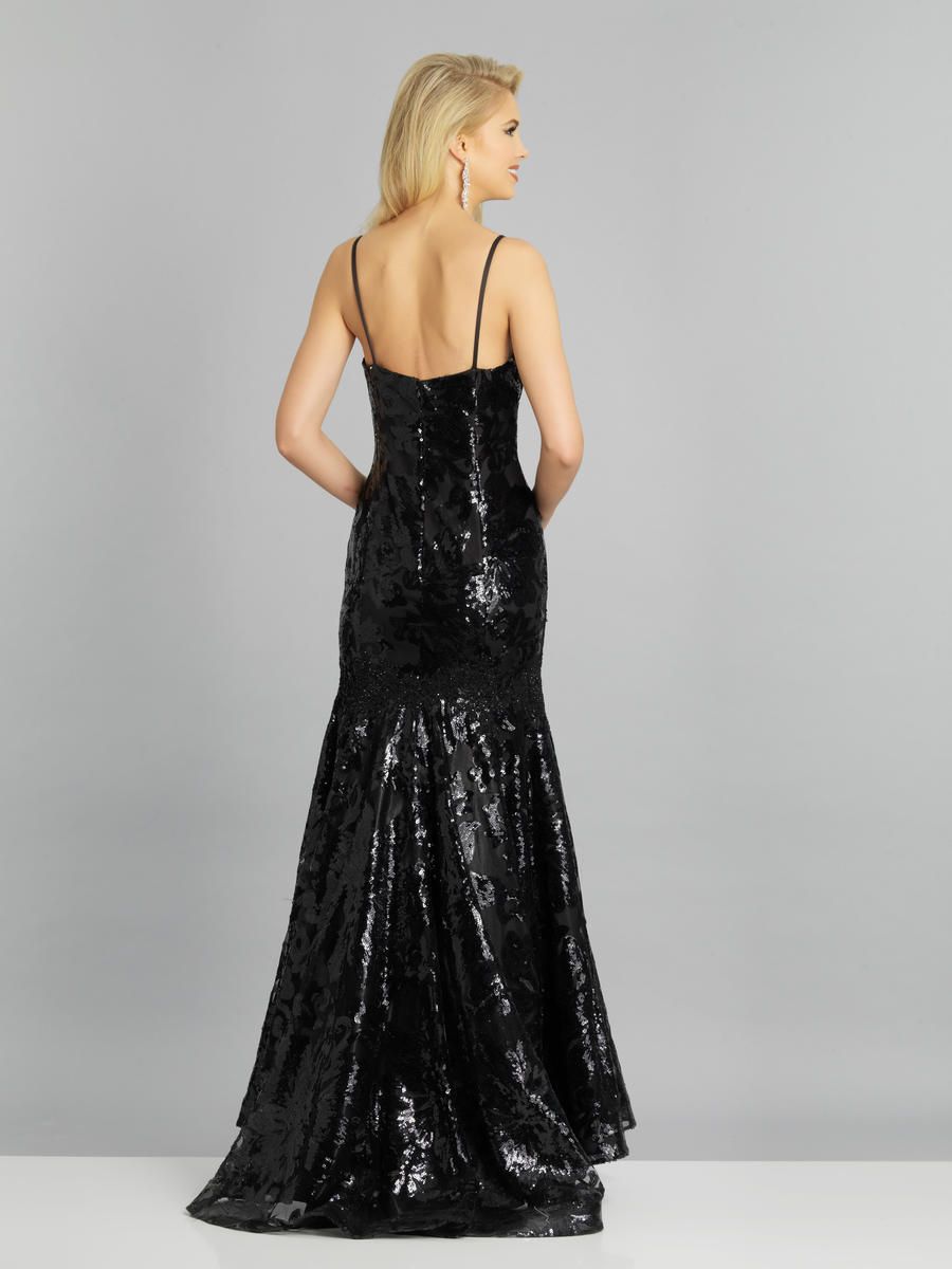 Style DM 6768 Dave and Johnny Size 6 Black Mermaid Dress on Queenly