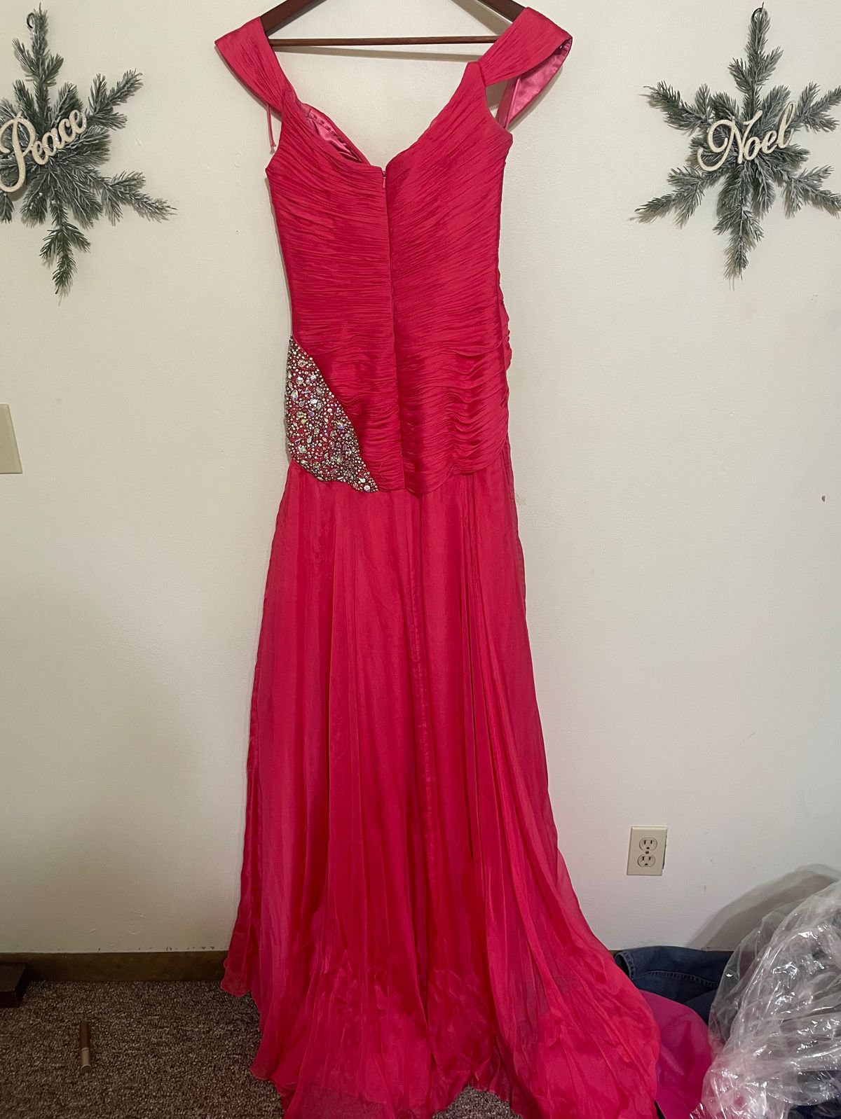 Sherri Hill Size 6 Cap Sleeve Pink Mermaid Dress on Queenly