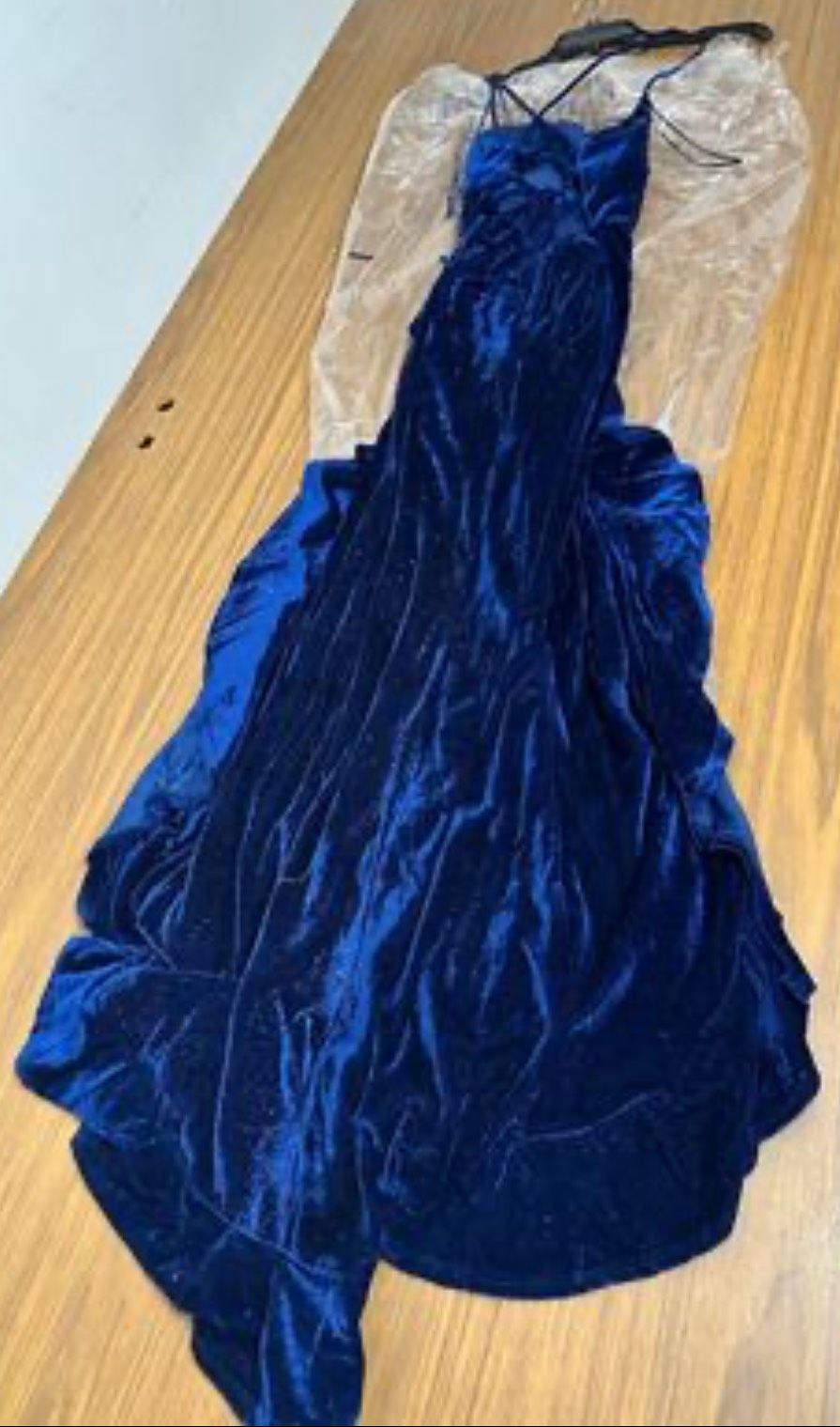 Size 0 Prom Blue Side Slit Dress on Queenly