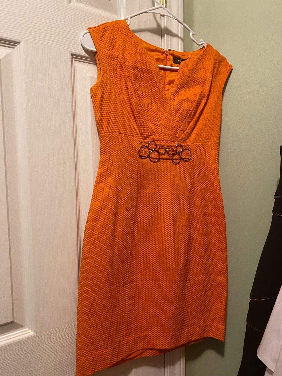 Eliza J Size 2 Orange Cocktail Dress on Queenly