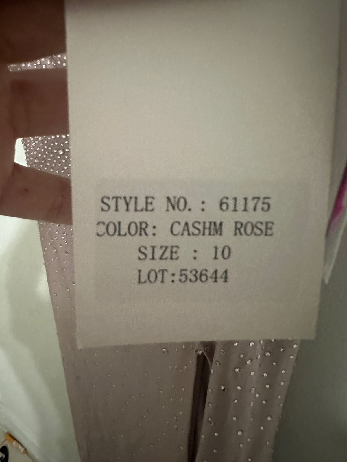 Style 61175 Alice in paris Size 10 Plunge Pink Mermaid Dress on Queenly